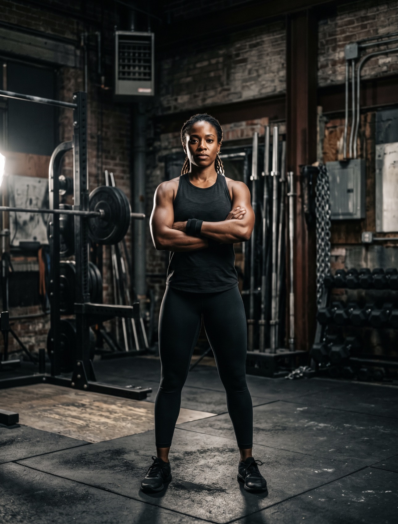 Portrait of a FORGE strength coach in the gym