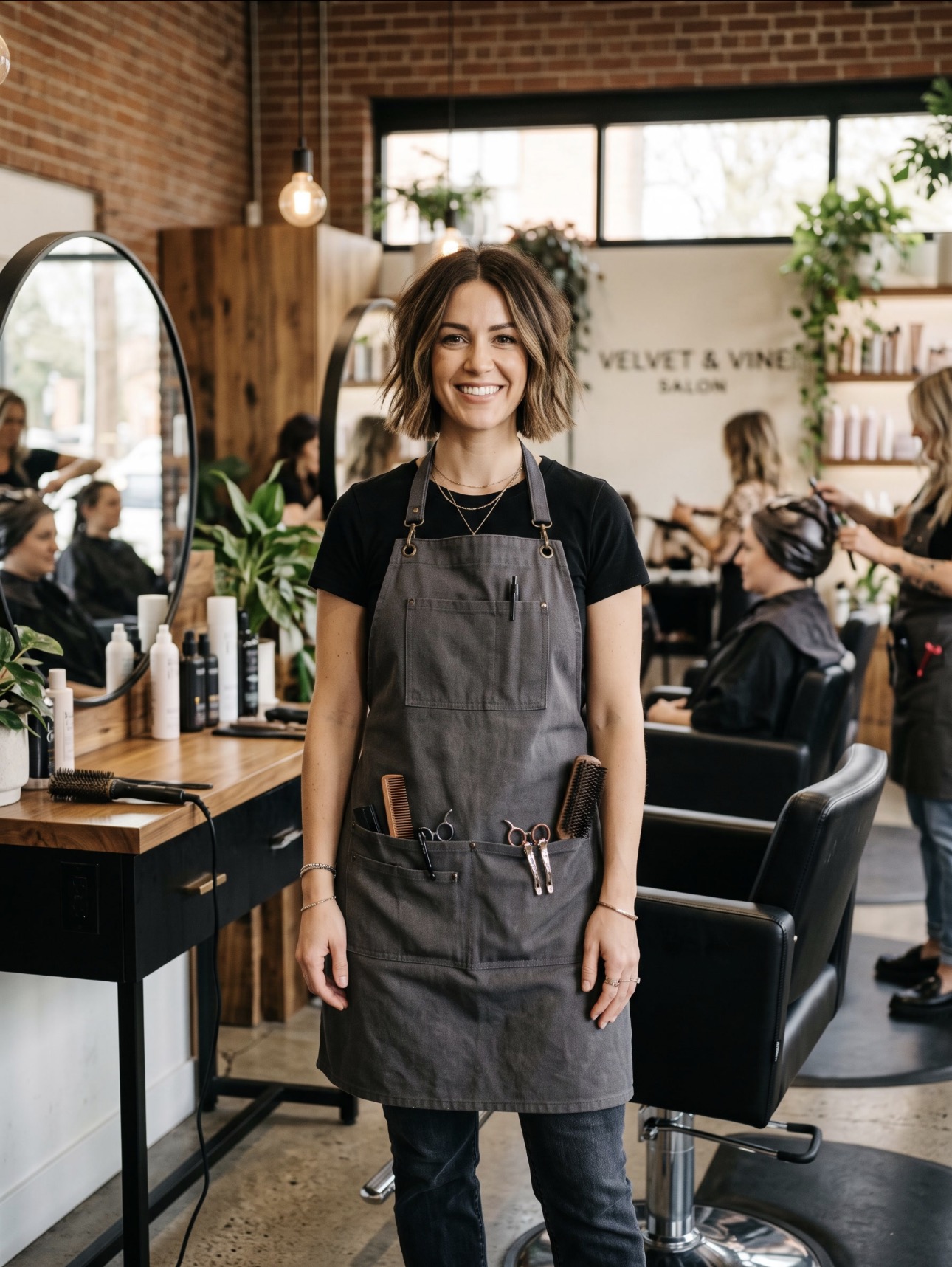 Portrait of the lead stylist at Studio Nové